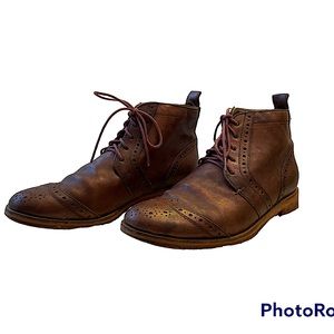 J Shoes leather lace boot